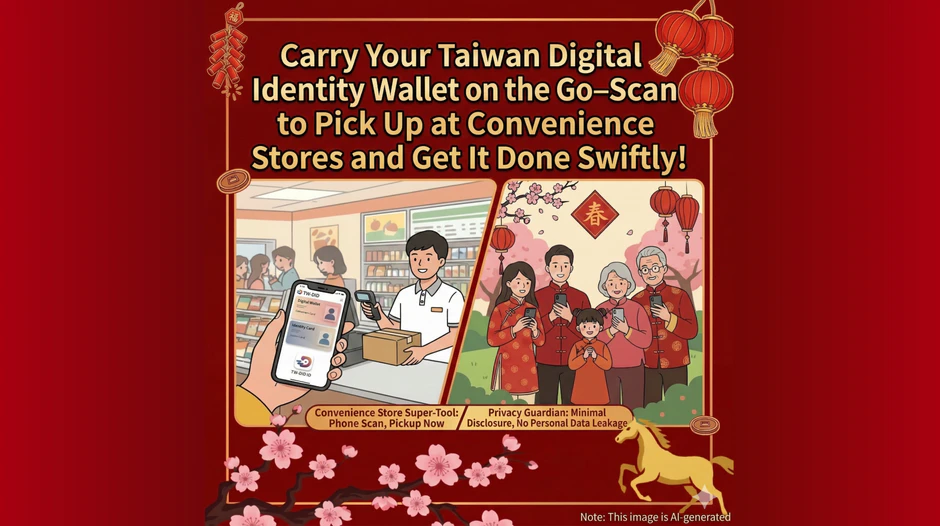 Carry Your Taiwan Digital Identity Wallet on the Go—Scan to Pick Up at Convenience Stores and Get It Done Swiftly!